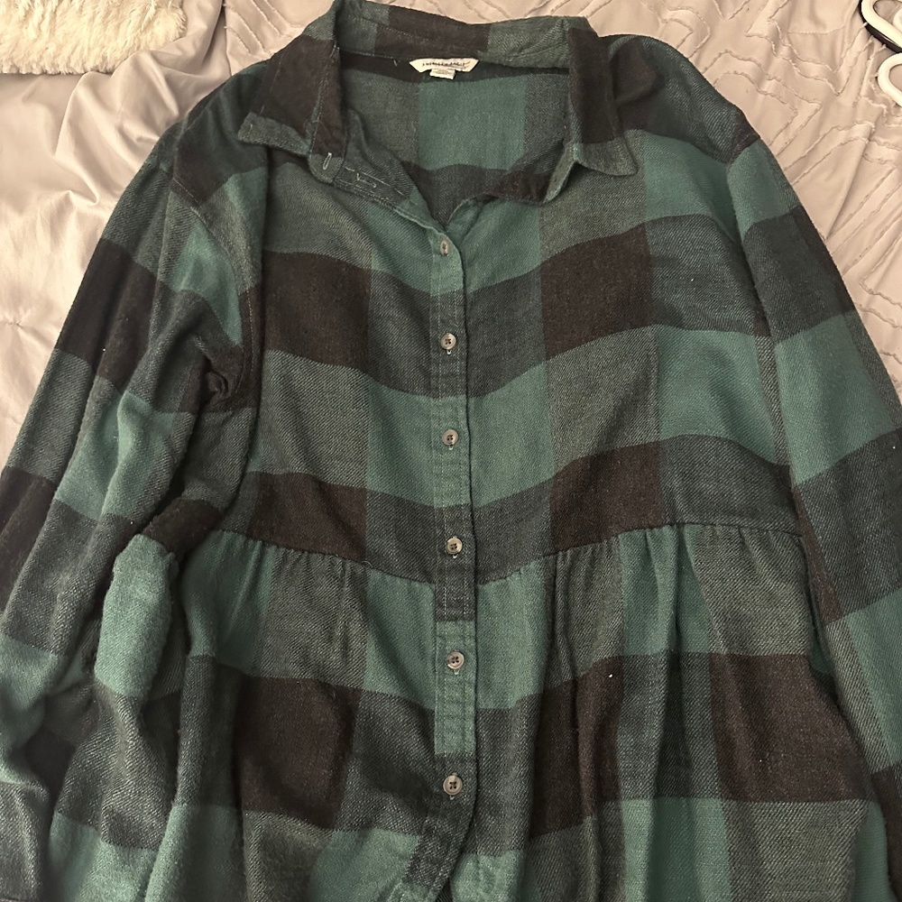 Flowy Flannel Shirt